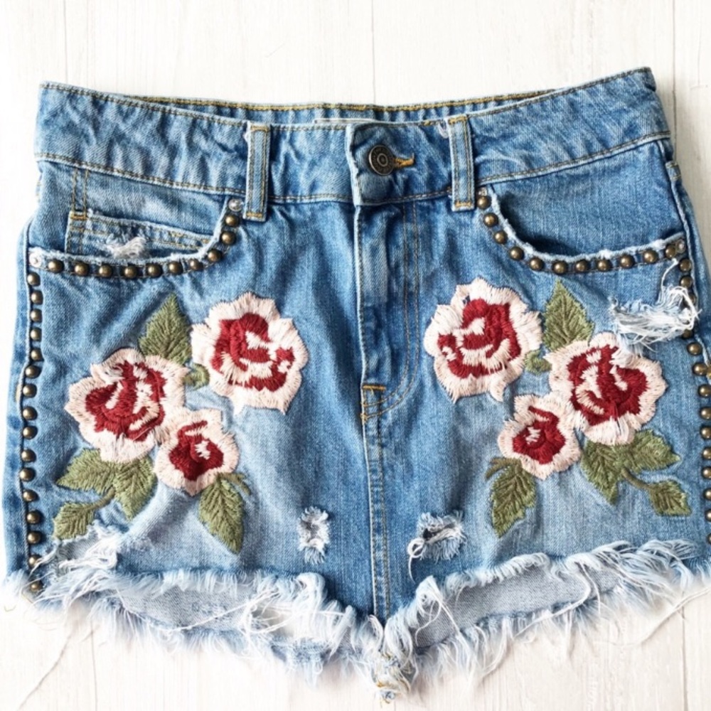 FREE PEOPLE Jean skirt